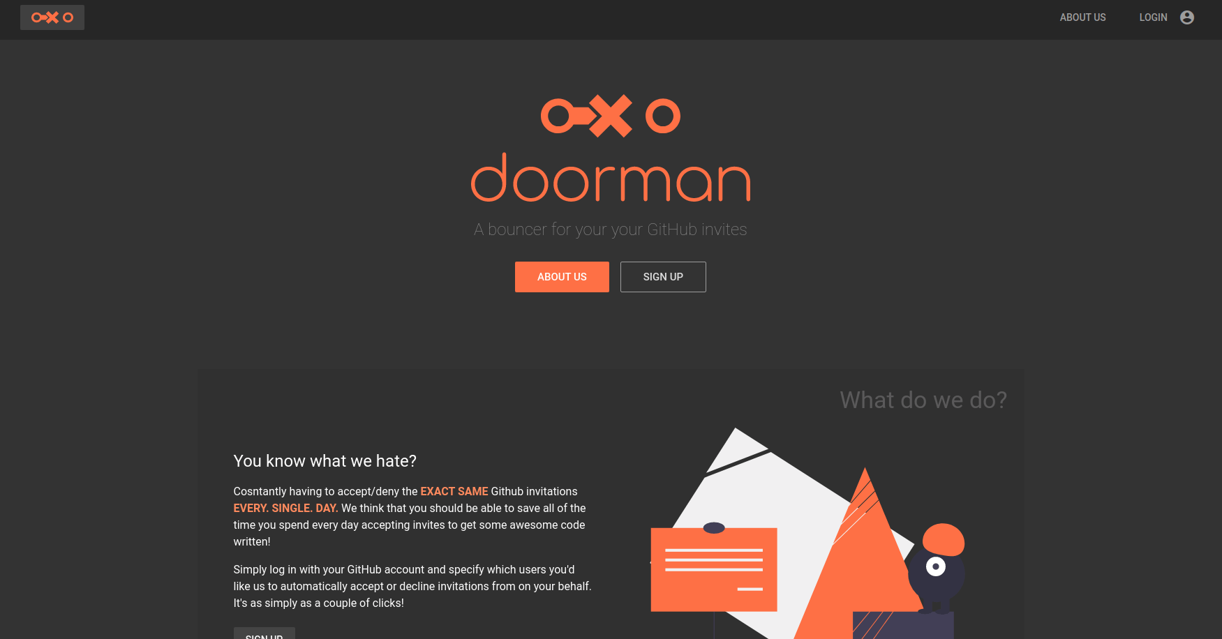 Doorman web app